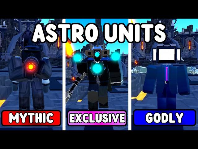 WHICH ASTRO UNIT IS THE BEST? (Toilet Tower Defense)