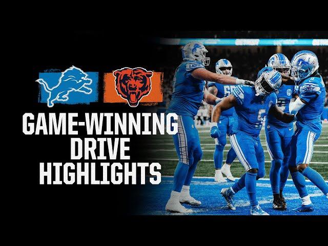 Detroit Lions score 17 points in 2:37 to beat the Chicago Bears | Game-winning drive highlights