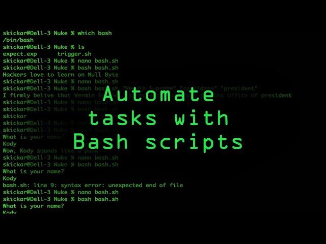 Write Your Own Bash Scripts for Automation [Tutorial]