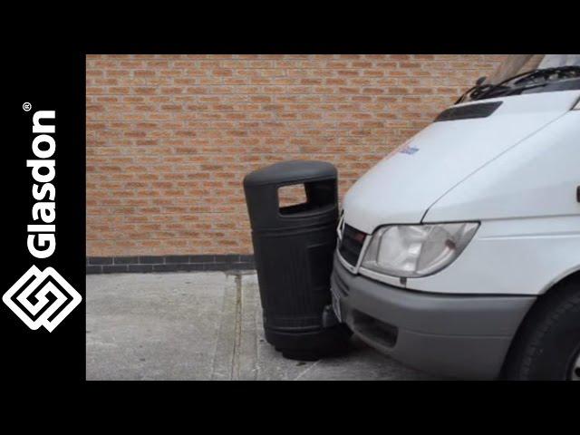 Glasdon UK | Product Testing | Topsy Royale™ outdoor litter bin