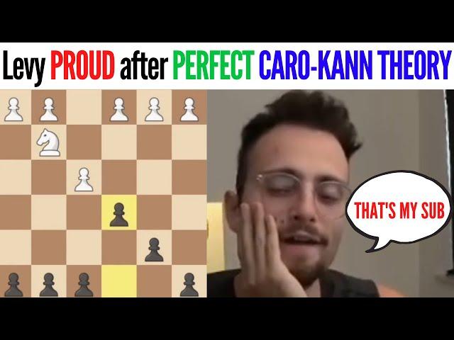 Levy PROUD after SUB'S PERFECT CARO-KANN THEORY