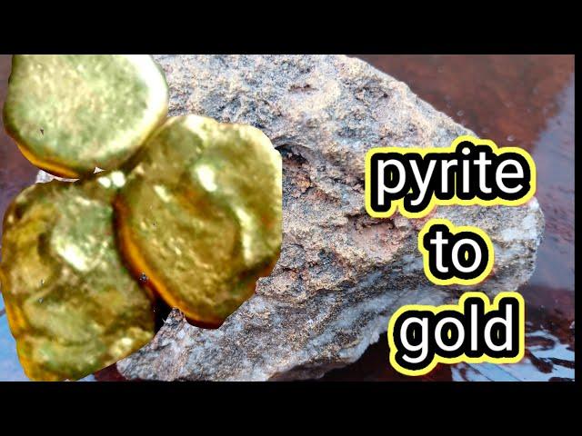 How Can gold be extracted from pyrite