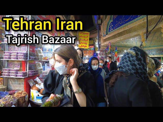 IRAN -(4k) Walking in Tajrish Bazaar Tehran2022/تهران بازارتجریش