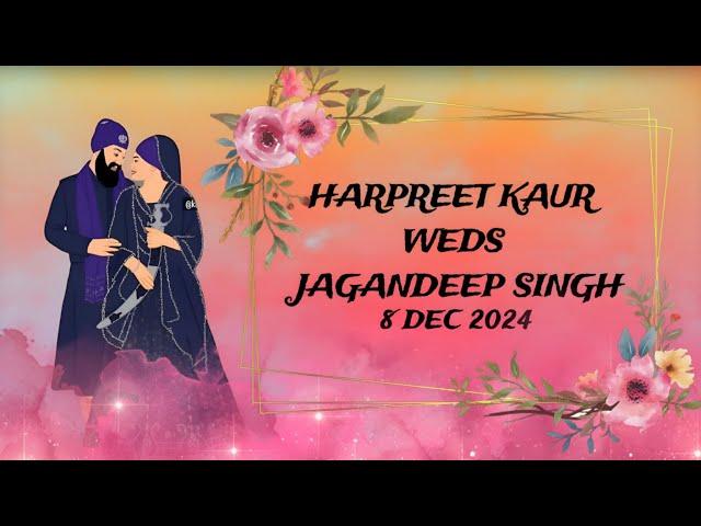 [Live] Harpreet Kaur Weds Jagandeep Singh | Marrige Ceremony | 08-12-24