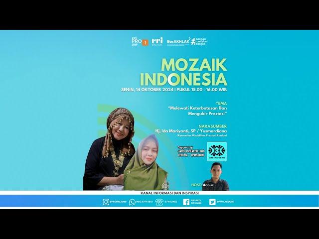 [LIVE] MOZAIK INDONESIA|  SENIN, 14 OKTOBER 2024