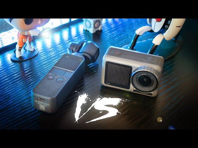 DJI Osmo Action vs DJI Osmo Pocket | Side by Side Comparison