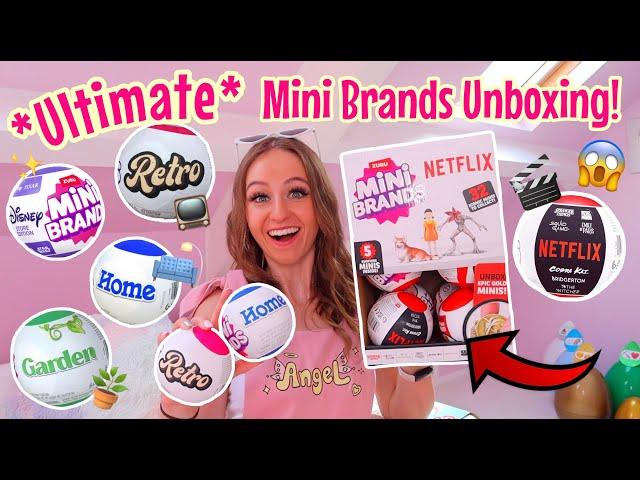 UNBOXING ALL *NEW* MINI BRANDS!!⁉️ (NETFLIX RETRO HOME️GARDEN🪴& DISNEY STORE?!🫢)