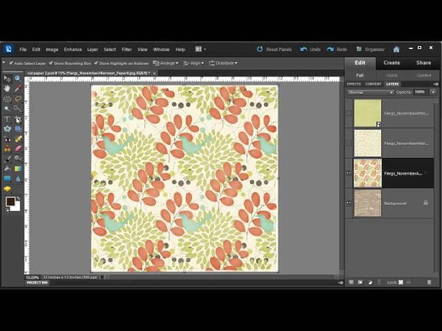 Cut a hole with the Elliptical Marquee tool