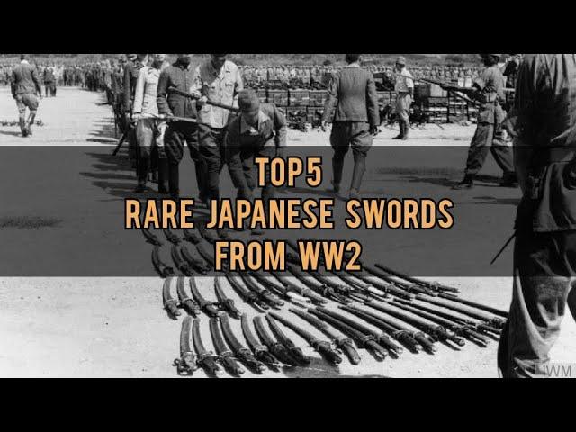 top 5 most Rare Japanese swords From ww2 #sword #japan #ww2  #samurai #weapons