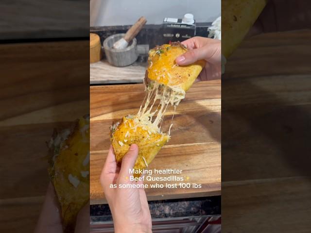 Shredded beef quesadillas - for weighloss #cooking #healthyrecipes #shorts #weightloss .