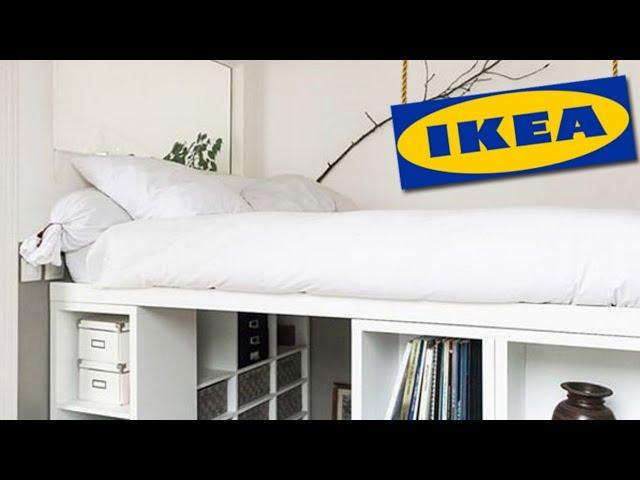 IKEA platform bed. 20 do it yourself ideas IKEA bed. Storage bed ikea.