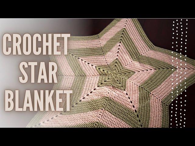 How to Crochet a Star Blanket Pattern | Tutorial EASY