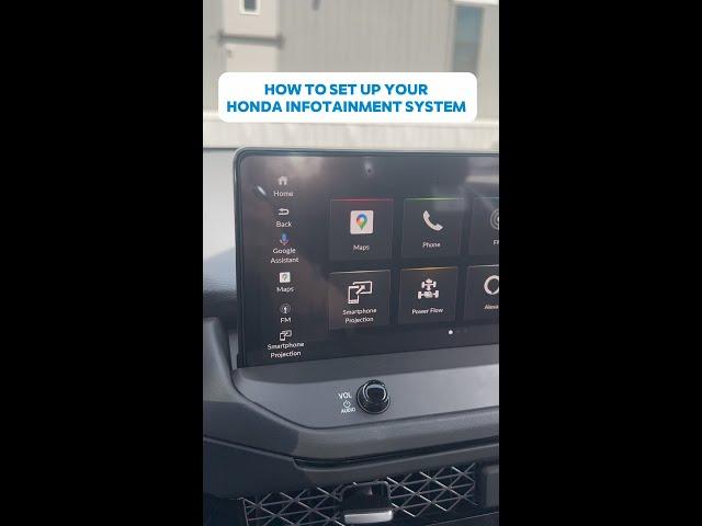 How to set up your Honda's infotainment system