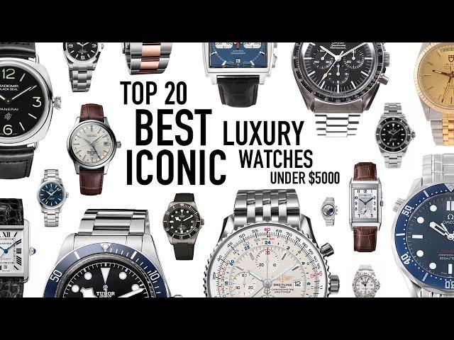 Top 20 Best Iconic Luxury Watches Under $5000 New/Used - Omega, Rolex, Tag Heuer, Tudor, JLC & More