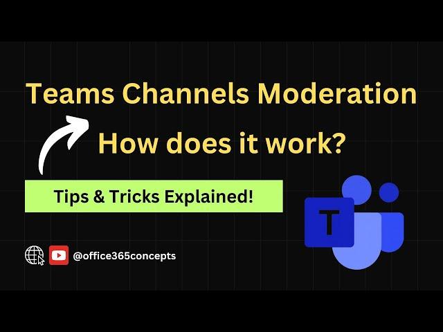 Teams channel moderation, Send email to teams channel, Upload files to Teams channels