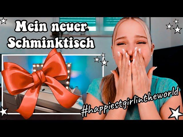 MEIN NEUER SCHMINKTISCH IST DA!   SCHMINKTISCHTOUR & HAUL  HEY ISI