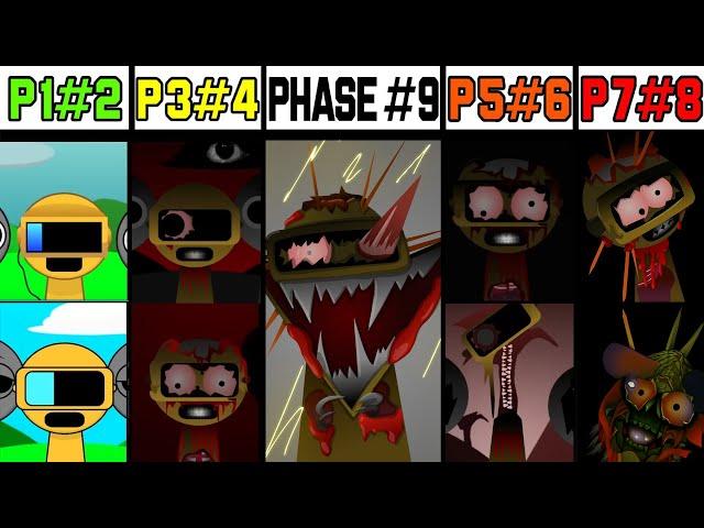 Phase 1 VS Phase 2 VS Phase 3 VS Phase 4 VS Phase 5 VS Phases 7 9 in Incredibox Sprunki!