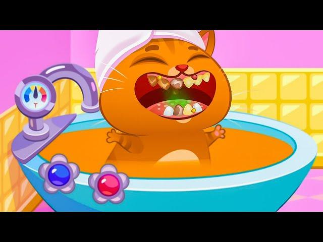 Суровый КОТИК БУБУ #96. День в салоне красоты. Челлендж. Мультик ИГРА про котят на Игрули TV