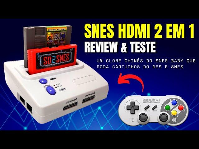 Super Nintendo HDMI 2 em 1 Clone do AliExpress | 8 BIT & 16 BIT HD