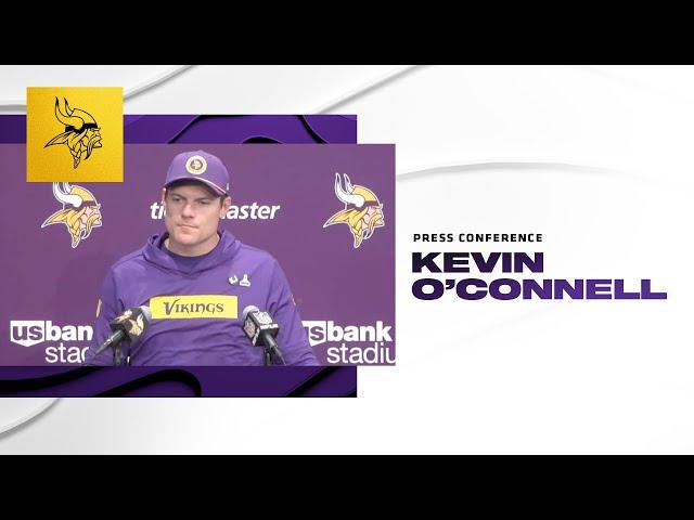 Kevin O'Connell on Vikings Beating The Cardinals, Need to Improve on Offense & Reaching 10 Wins