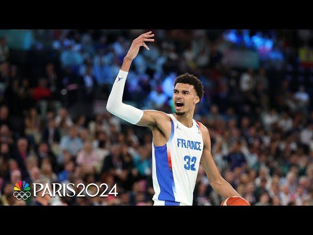 Victor Wembanyama’s TOP highlights from Paris Olympics basketball competition | NBC Sports