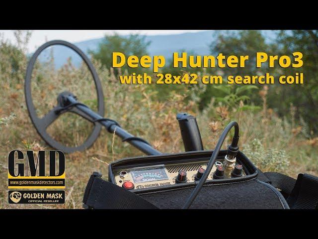 Deep Hunter Pro 3 with 28x42 cm search coil air test 4K