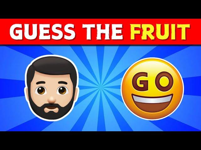 Guess Fruits & Veggies From Emojis I Emoji Quiz
