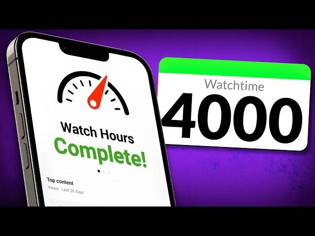 THIS Makes Getting 4000 Watch Hours MUCH EASIER!