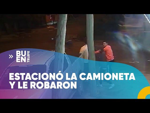 LADRONES le ROBARON la CAMIONETA a un HOMBRE apenas ESTACIONÓ en su CASA #BuenTelefe