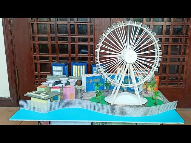 3D Model of Ain Dubai | Dubai Eye Model | Blue Water Ferris Wheel | School Project |Sparky Designs