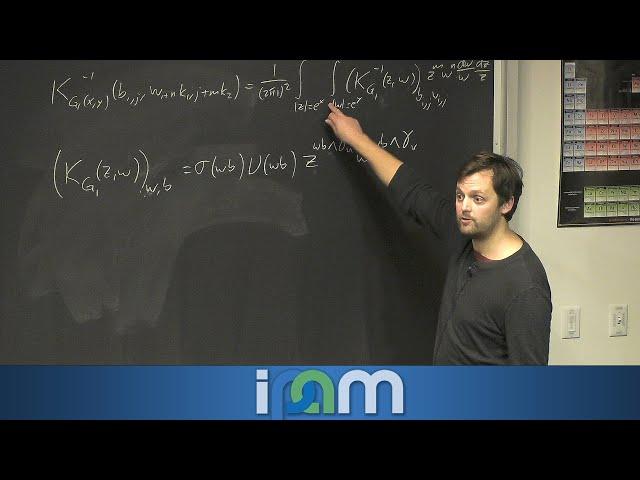 Tomas Berggren - Dimer models and random tilings (Part 2) - IPAM at UCLA