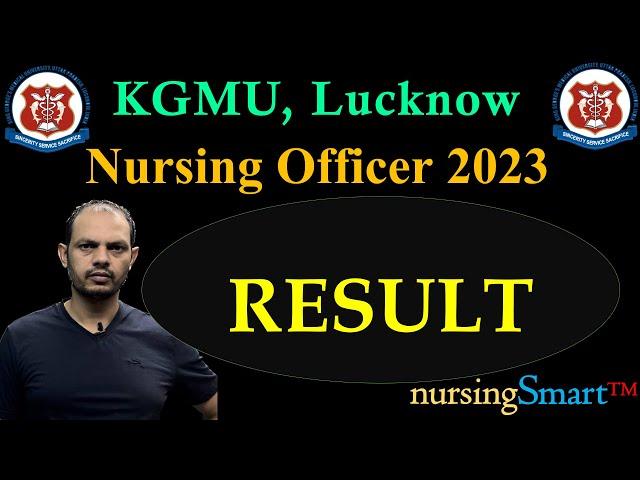 KGMU | Nursing Officer | Result | 2023 | #kgmu_nursing_officer