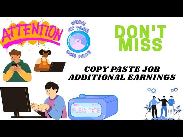 Work from home copy paste jobs