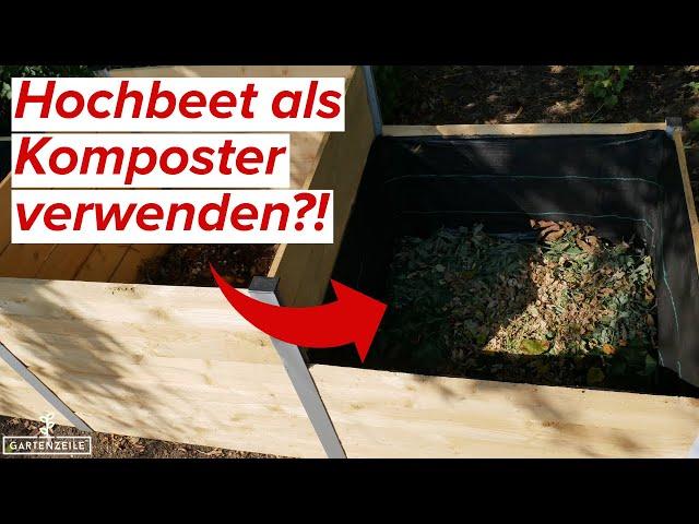 Hochbeet als Komposter verwenden [Jetzt im Herbst starten!]