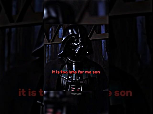 It is too late for me son |Luke and Anakin|