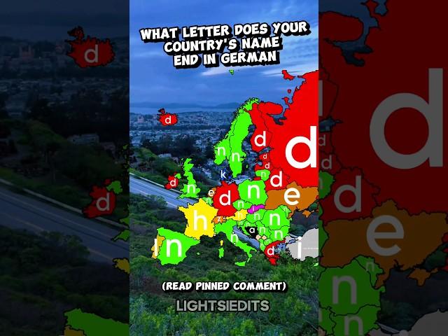 What does your country's name end in German ? #plssubscribe #world #europe #shorts