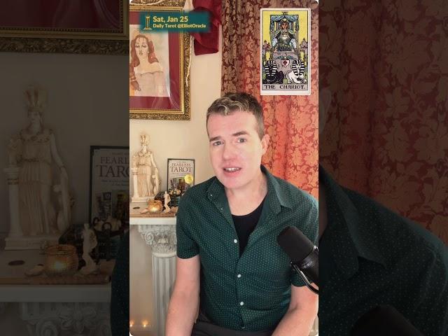 The Chariot (Upright) ️ | January 25: “Courage.” | Daily Card  @ElliotOracle #tarot