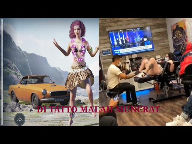 Cewe Muncrat Saat Di tato..//Air mancur..!! #pubgmobile #games #viral