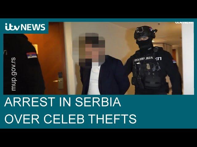 Suspect arrested in Serbia over celebrity burglaries in London| ITV News