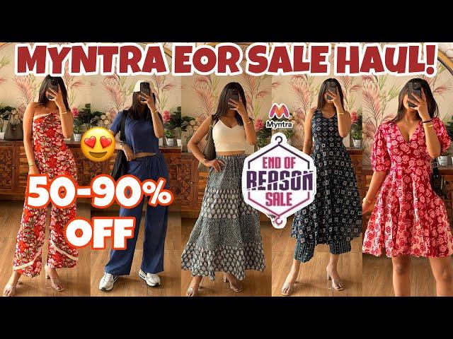 HUGE MYNTRA EOR SALE HAUL!13 Affordable & Trendy Trousers,Kurtis,Kurta Sets || Rupal Yadav #myntra