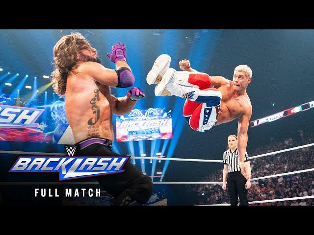 FULL MATCH: Cody Rhodes vs. AJ Styles – WWE Title Match: WWE Backlash France