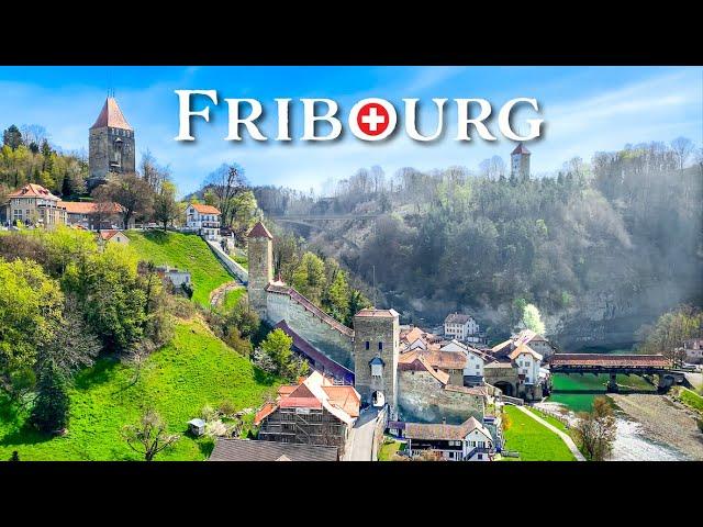 Fribourg, a Swiss medieval town built in a canyon  Relaxing walking tour