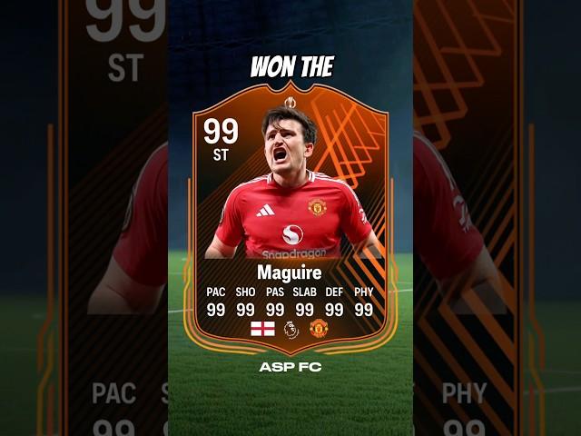 I made Harry Maguire a 99 rated striker to see if Man United would of won the Europa League!