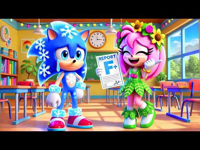 Brewing Cute Baby Elemental SONIC Get An F On His Test | Sad Story | Sonic The Hedgehog 3 Animation