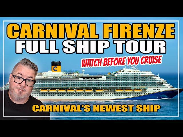 CARNIVAL FIRENZE FULL WALKTROUGH SHIP TOUR