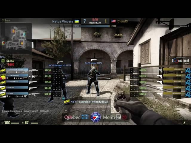 ESWC 2015 NAVI vs CLOUD9 map1 inferno GRAND FINAL