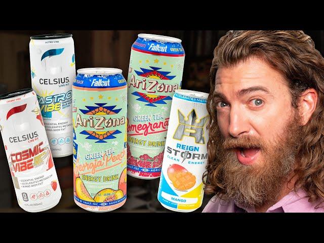 Trying New Energy Drinks