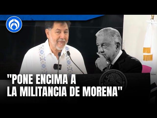 Noroña se pone al 'tú por tú' con AMLO; lo acusa de clasismo