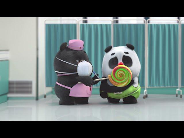 【Bamboo Panda ️】Got vaccinated | Chinese Short Animation | Cute and Happiness | 熊猫班卜 #panda #shorts