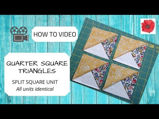 How to Make - QST Identical Split Square Triangles